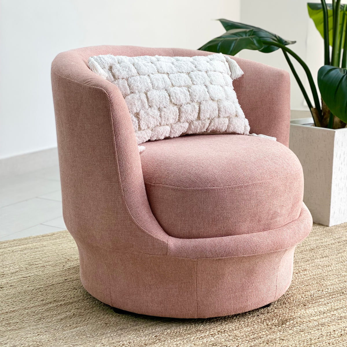 pink cozy chair