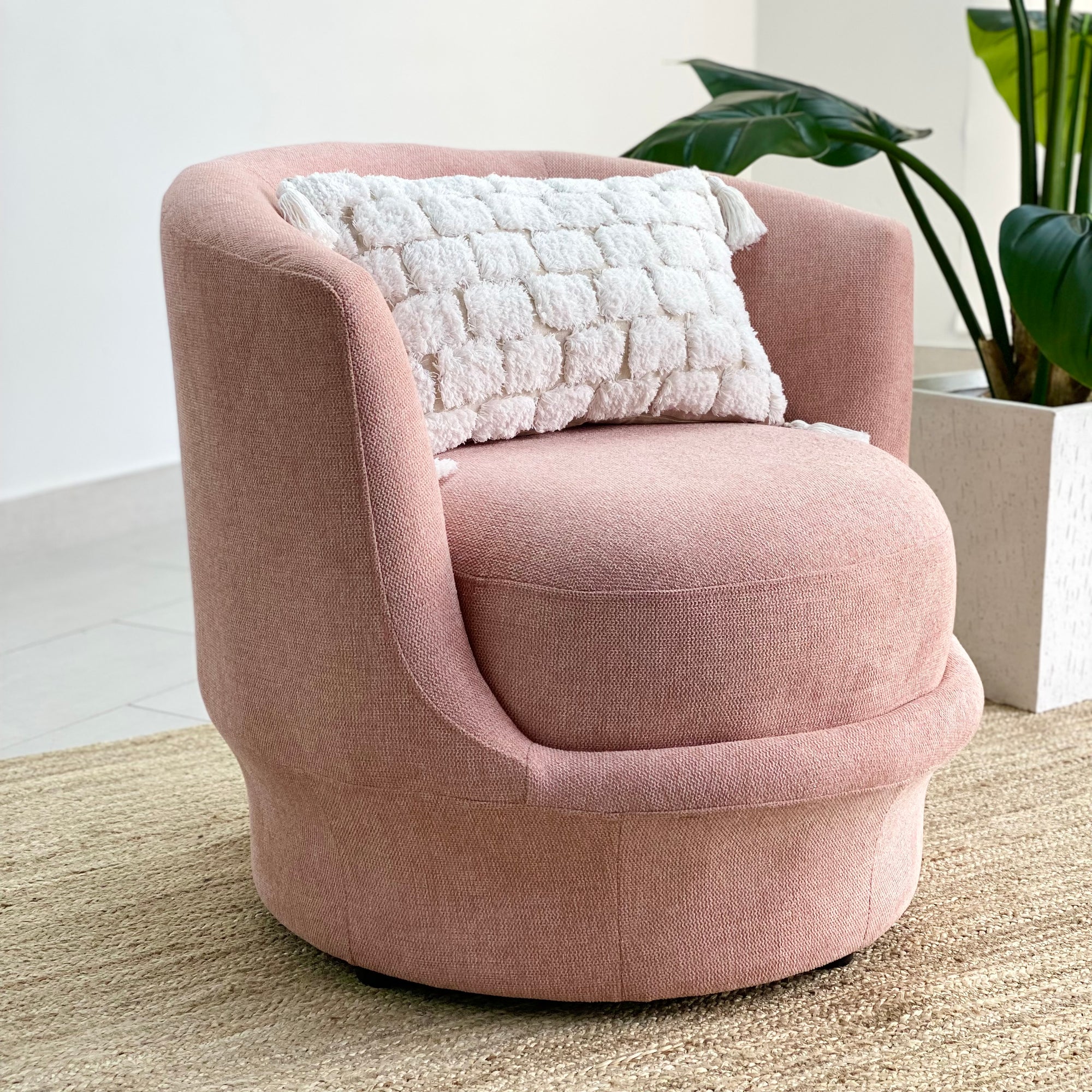 cozy pink chair