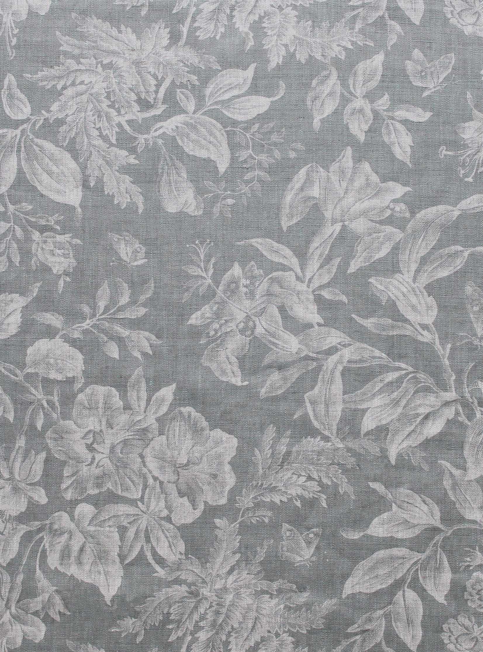 Floraison Manoir Grey - Natural Linen - pillolondon.com