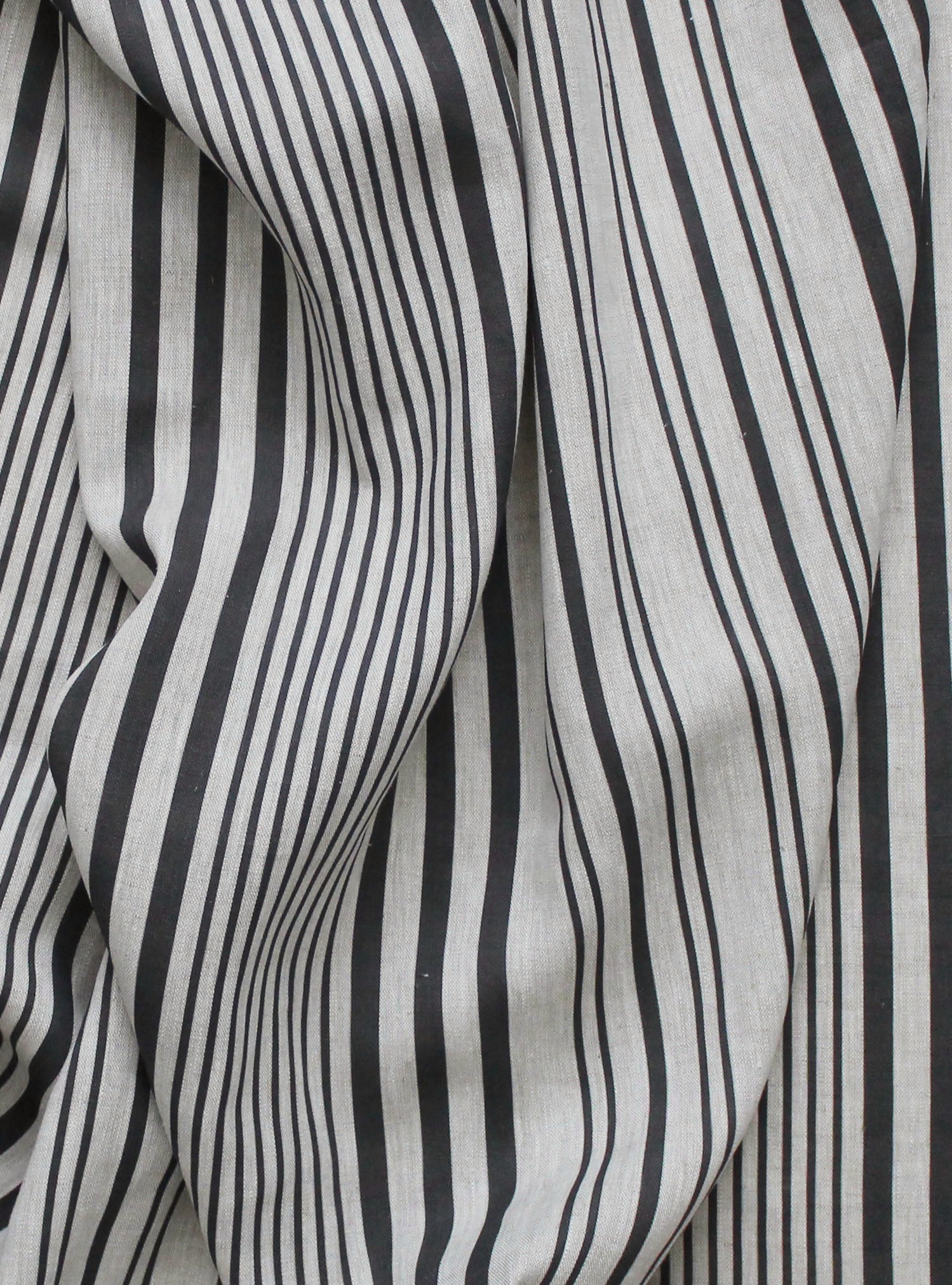 Stanley Stripe Soot - Natural Linen - pillolondon.com