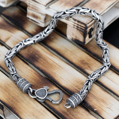 Byzantine chain bracelet for men | Emmanuela - handcrafted for you