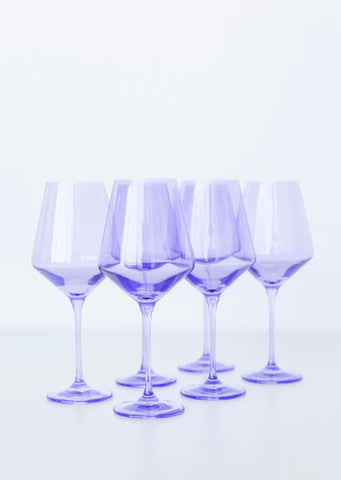 Estelle Colored Martini Glass - Set of 6 {Lavender}