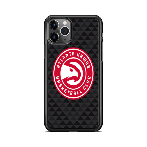 Nba Atlanta Hawks Logo Black Wallpapers Iphone 11 Pro Max Case Miloscase