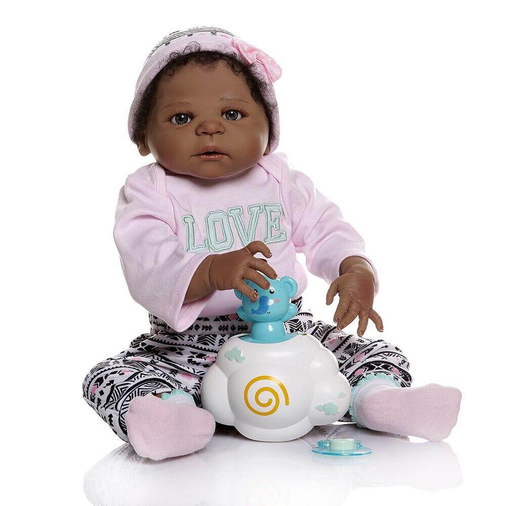 black baby girl doll