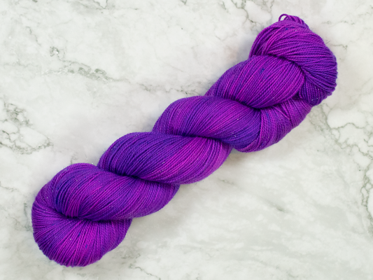 Rock Candy Purple - Hand dyed yarn - Mohair - Fingering - Sock - DK - –  Craft Emporium