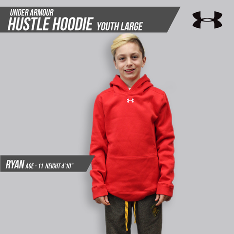 VA Under Armour Youth UA Hustle Fleece Hoodie Spiritwear