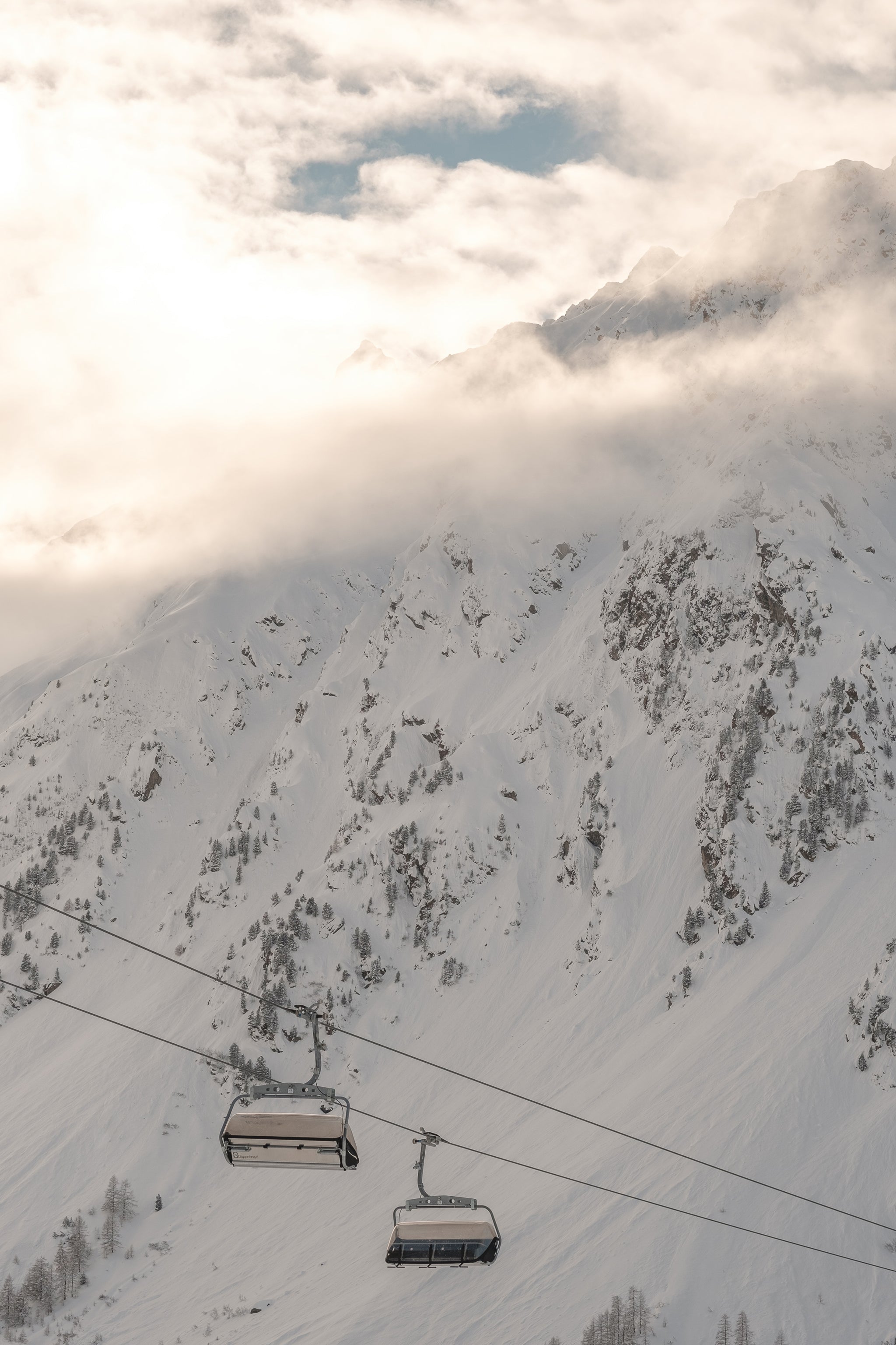 Ski lift scenery