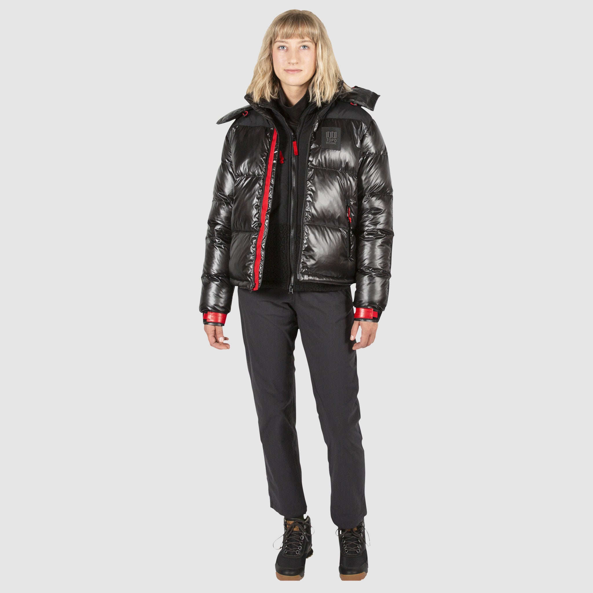 black down jacket womens