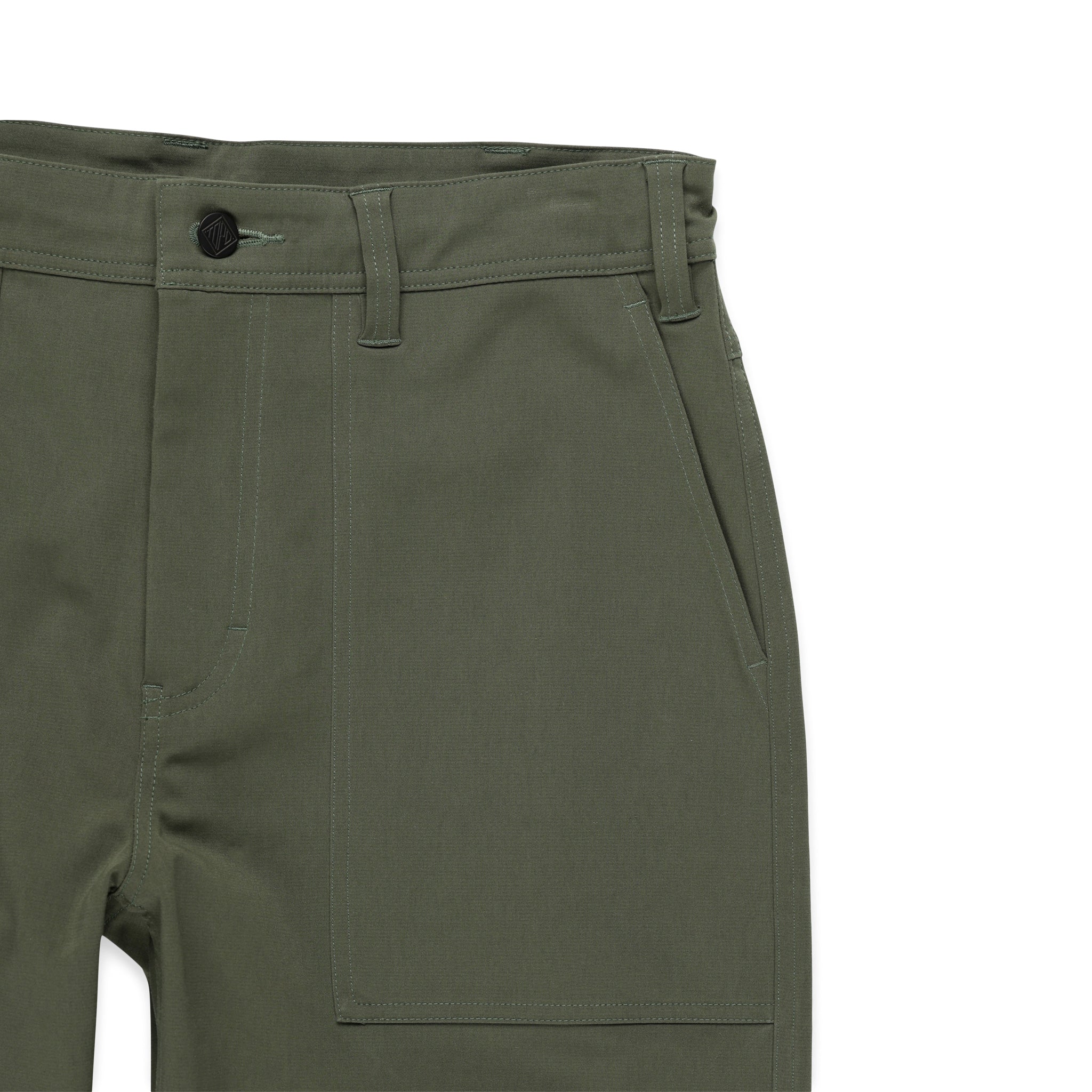 M ennoy Cotton Easy Shorts GRAYISH OLIVE - ショートパンツ