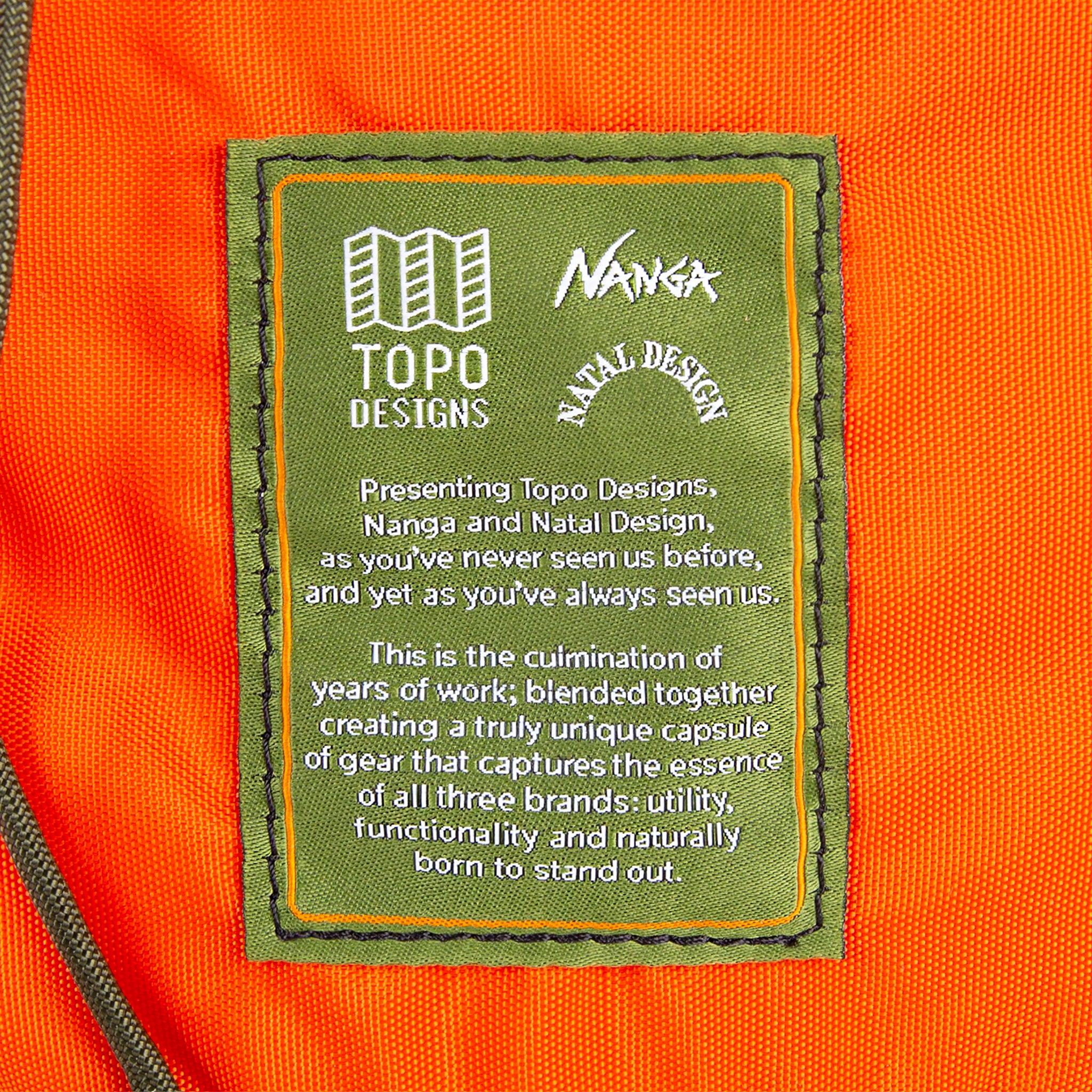 Topo Designs x Nanga x Natal Design Rover Shoulder Pack
