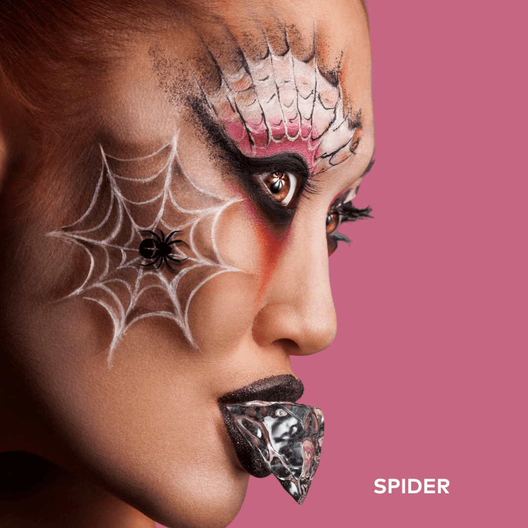 ADOREYES Idée de maquillage Halloween araignée
