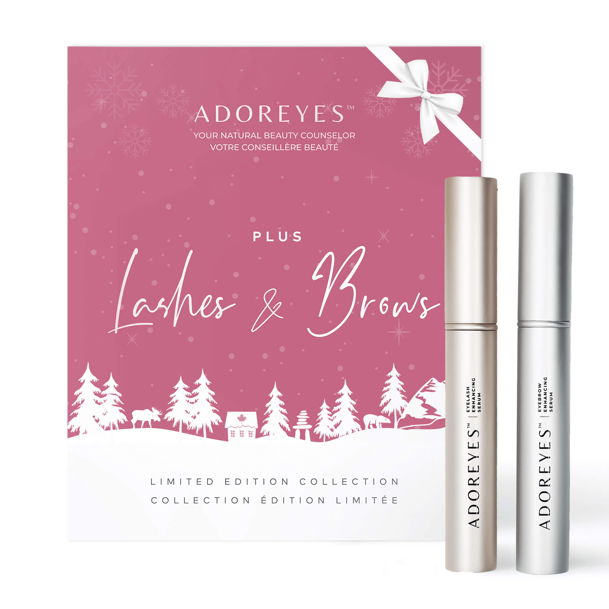 Canadian Gift Guide ADOREYES Eyelash Eyebrow Enhancing Serums Holiday Duo Set