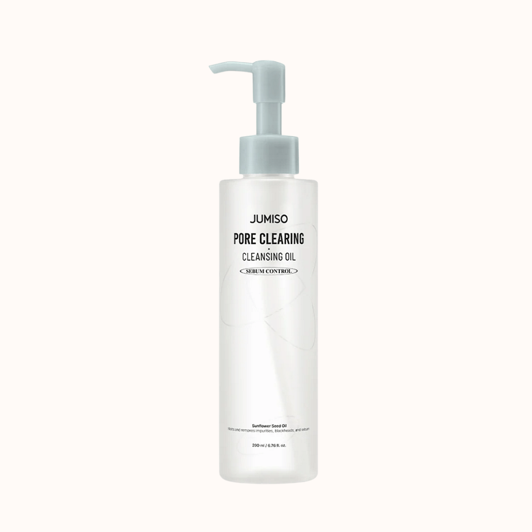 Gentle pore-clearing cleansing oil by Jumiso for oily and acne-prone skin