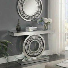 Contemporary mirrored sideboard