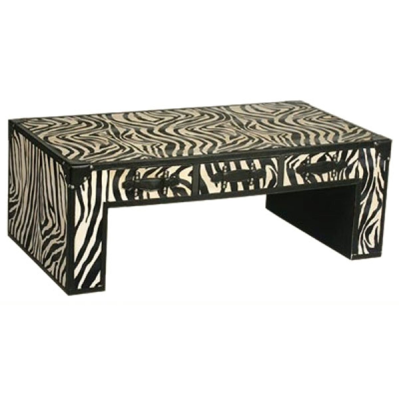 Grand Safari Zebra Coffee Table Cream And Black Beauty Tables Beautytables