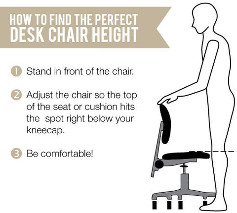 How to find the perfect chair height for you