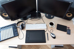 Choose a desk that has an ample amount of work space
