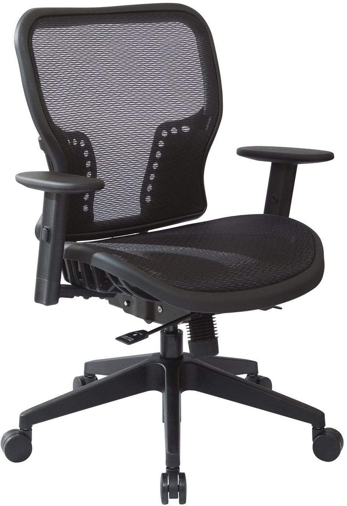 black airgrid back office chair