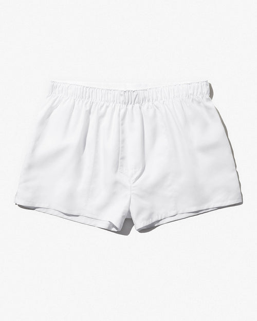 Pima Cotton Rib Tank White, Women's Boxer's & Boy Shorts