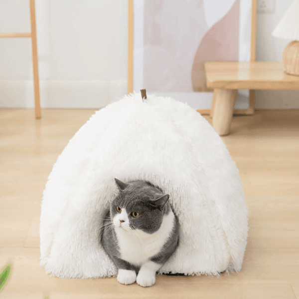 2 In 1 Soft Plush Cat Bed 0