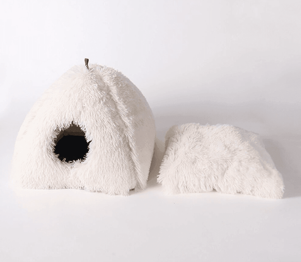 2 In 1 Soft Plush Cat Bed 1