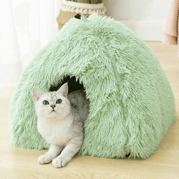 2 In 1 Soft Plush Cat Bed 4