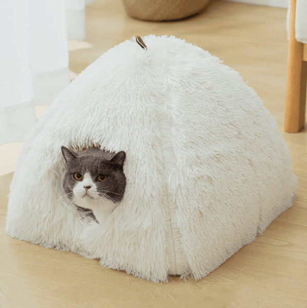 2 In 1 Soft Plush Cat Bed 5