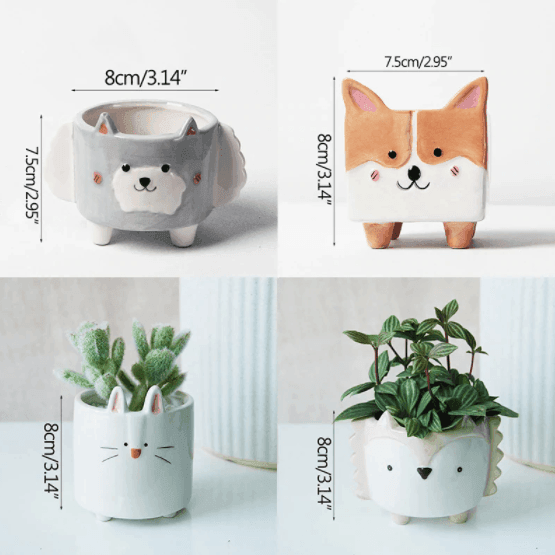 Animals Ceramic Succulent Flowerpot 1