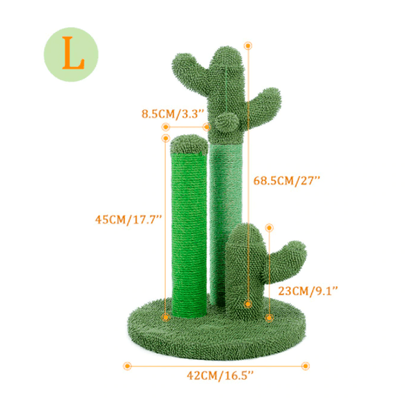 Cactus Cat Scratcher Posts with Ball 4