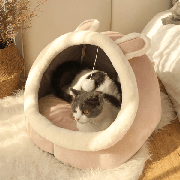 Cozy Cute Cat Bed 9