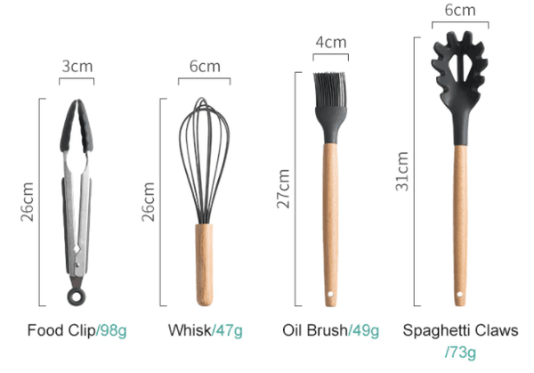 Silicone Kitchenware Cooking Utensils Set 1