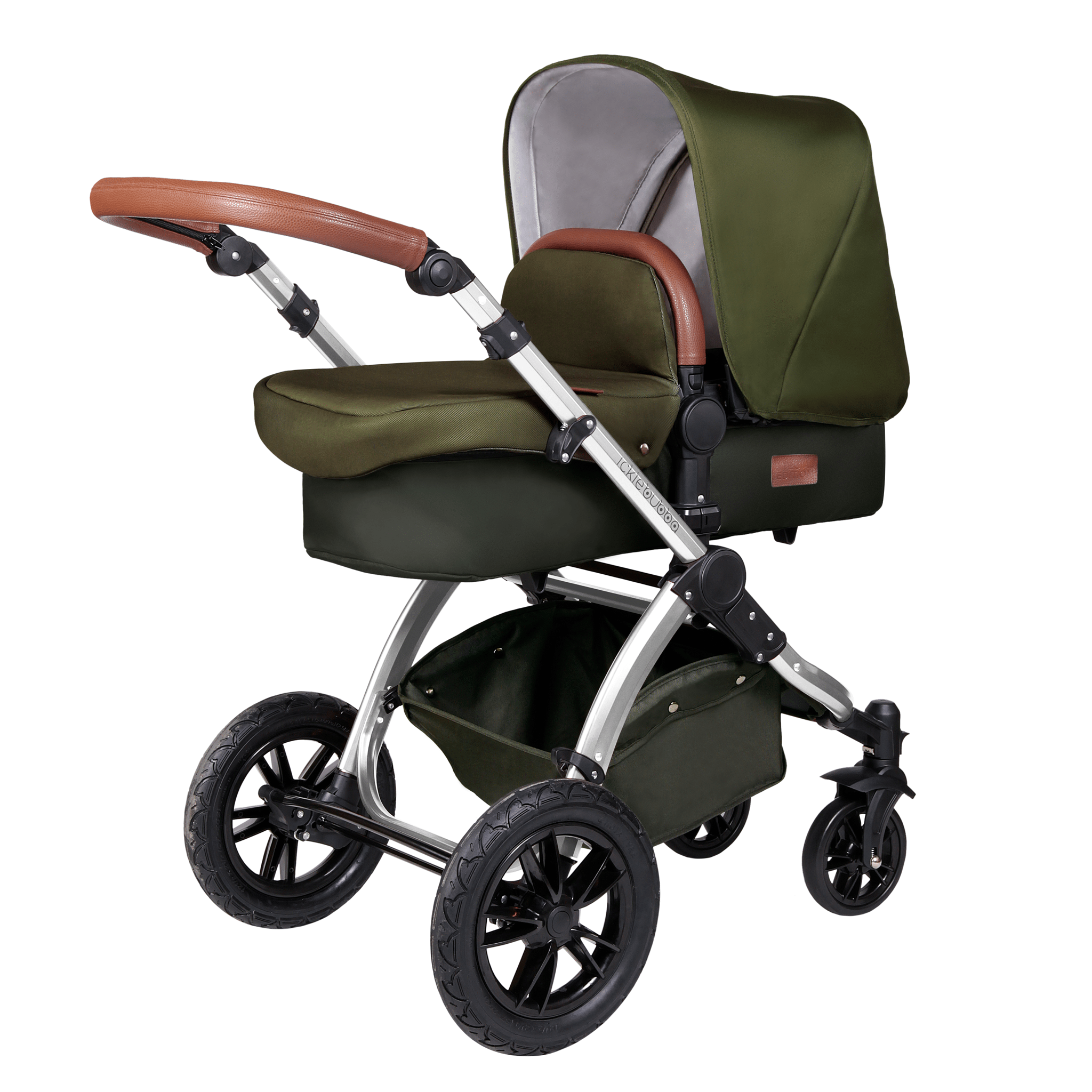 Ickle Bubba Eclipse 2-in-1 Stroller with Bubba Board - Grey with Light  Brown Handles : : Baby Products