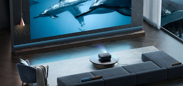 Yaber Big Screen Projector, enjoy the theater time at your own home