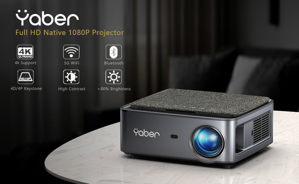 YABER Pro U6 Videoprojecteur WiFi Bluetooth