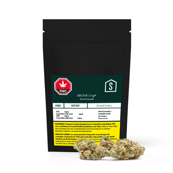 Verte West Canuck Cookies Dried Cannabis - Lot 21-P13