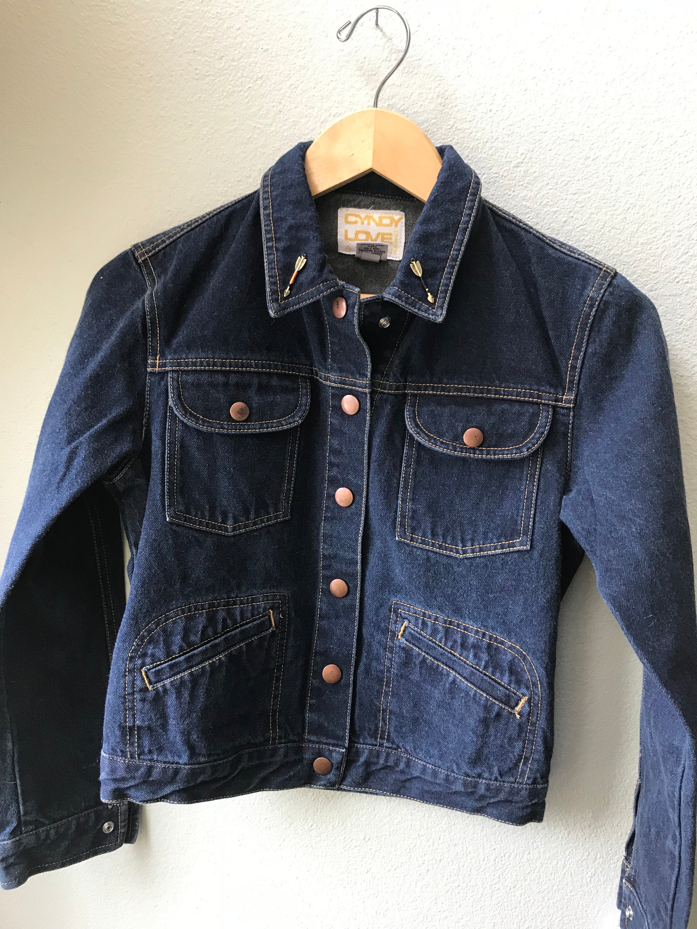 Denim Vintage Native American Jean Jacket, Chief Joseph - Size 14/16 ...