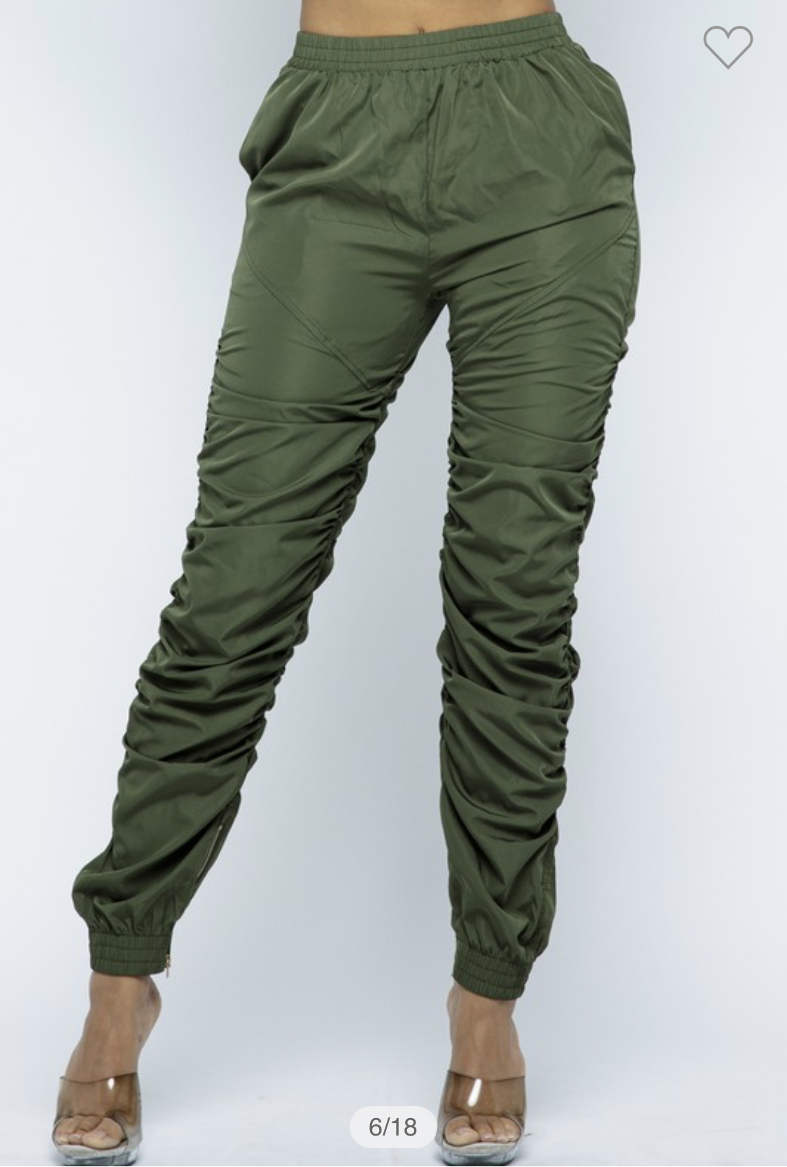 Olive Green Stack Pants Stretchy – Unleashed Streetwear and Apparel