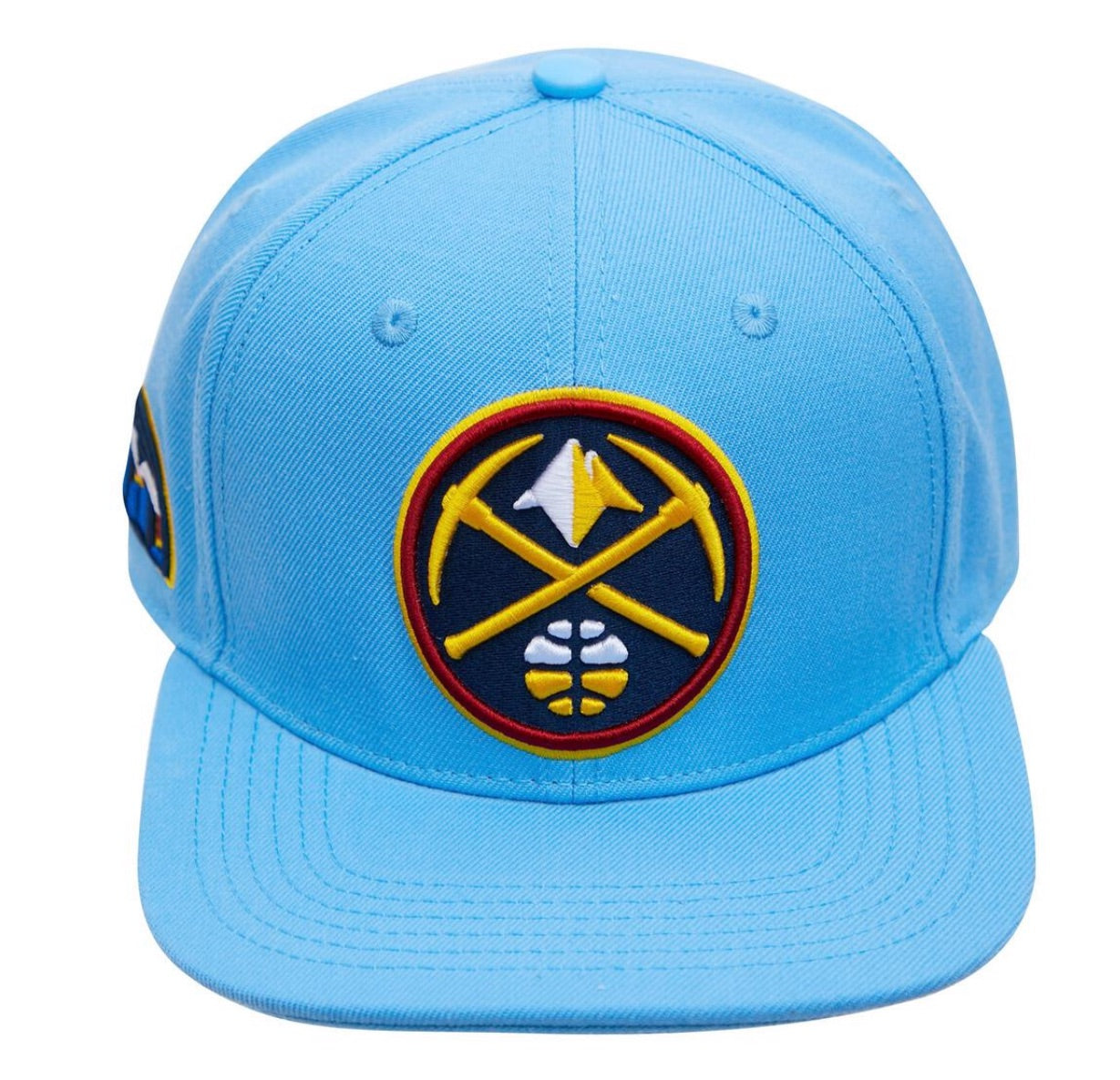 Denver Nuggets Mitchell & Ness x Lids Blue Gift Box Snapback Hat - Aqua