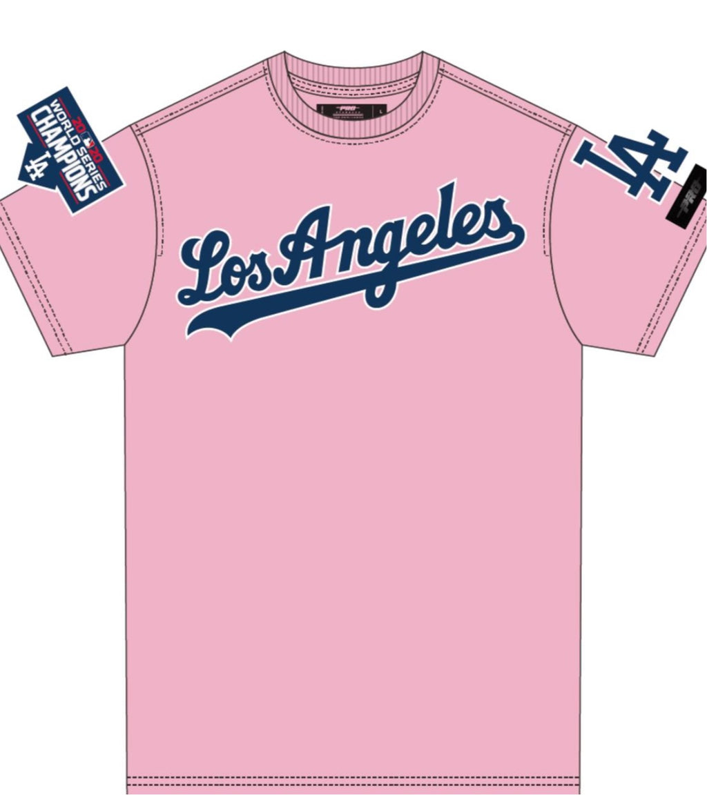 Pro Standard Men's Blue and Pink Los Angeles Dodgers Ombre T-shirt - Macy's