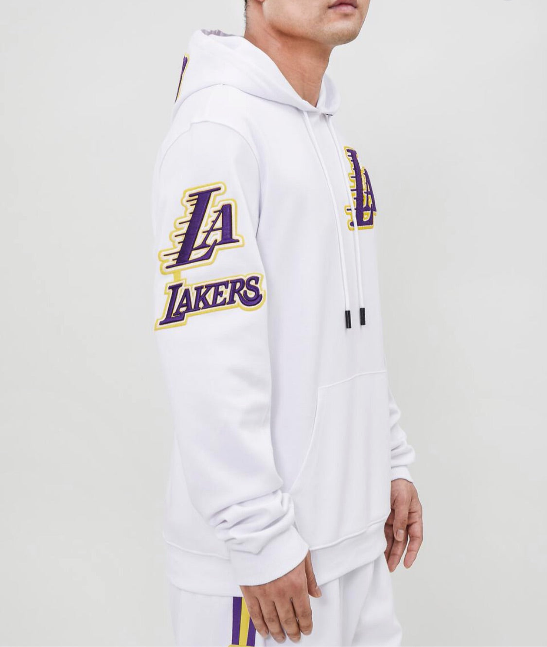 Pro Standard Nba Los Angeles Lakers Stacked Logo Hoodie