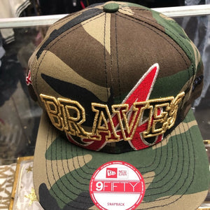 New Era Atlanta Braves Hat Camo Snapback Cap Unleashed Streetwear And Apparel