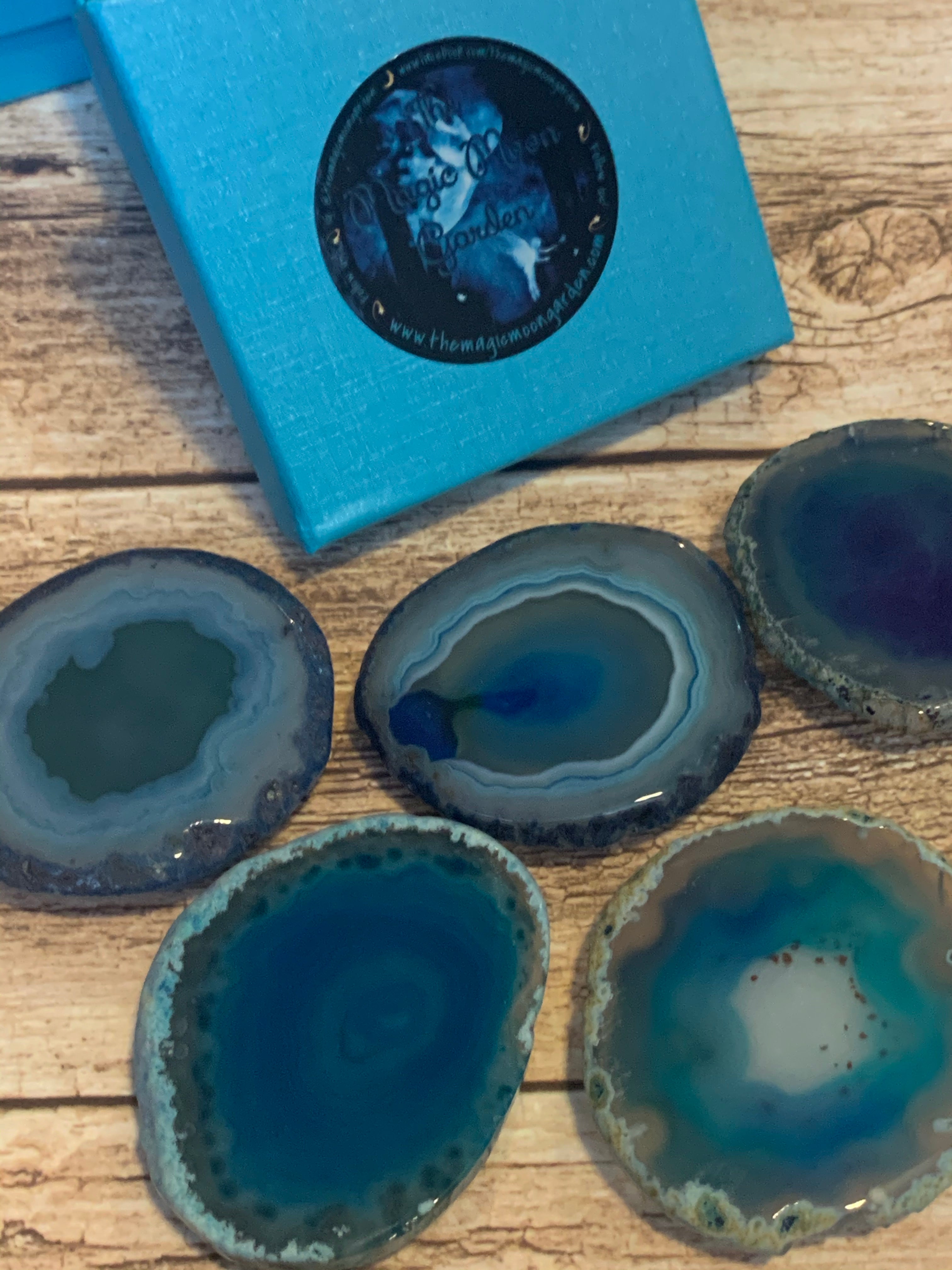 blue agate slice meaning