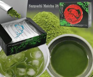 38 Sanpachi Catechin Matcha Aojiru Green Juice - 100% made from Japanese Yame Matcha & Young Barley Leaves