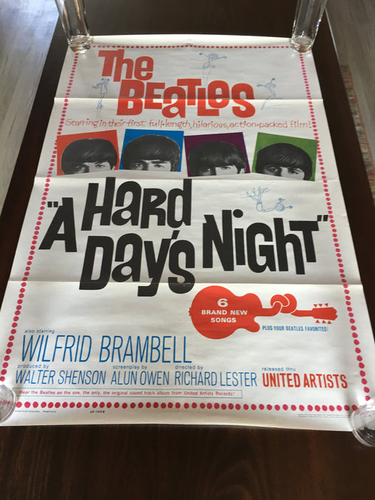 The Beatles A Hard Day S Night Movie Poster Original Selling The Collectors Collection
