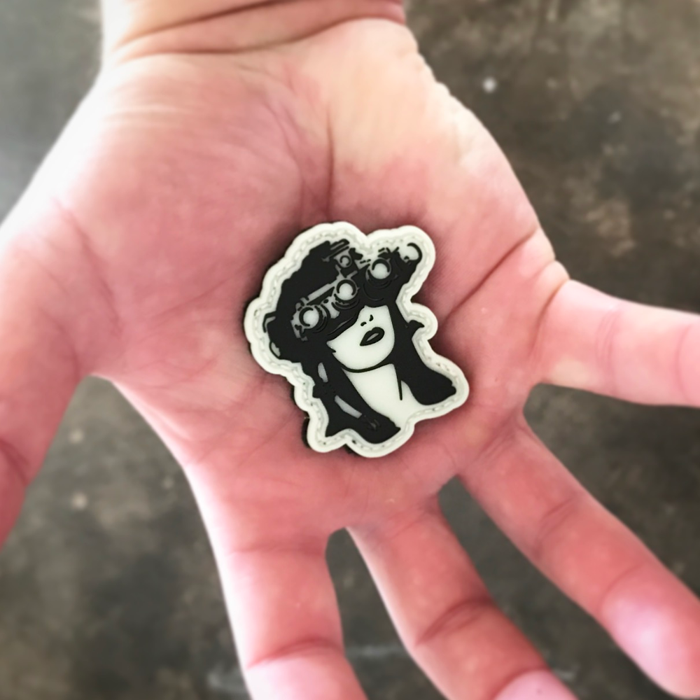 Nods Girl Floating Head GITD Patch VICTORWRENCH