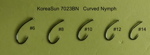 KoreaSun 7023BN Curved Nymph Hook