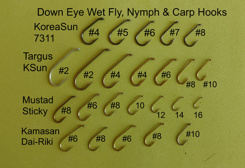 D103S - Dry Fly, Nymph, Straight Eye Hook - Allen Fly Fishing