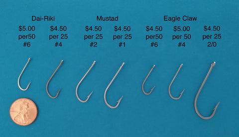 Plated Saltwater Mustad straight eye hooks – Eggman Flies & Supplies