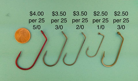 Mustad Musky hooks 6/0, 5/0 and Big Popper 2/0, 3/0 – Eggman Flies &  Supplies