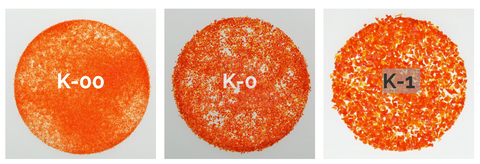 Kugler Frit Grit sizes K00-K1